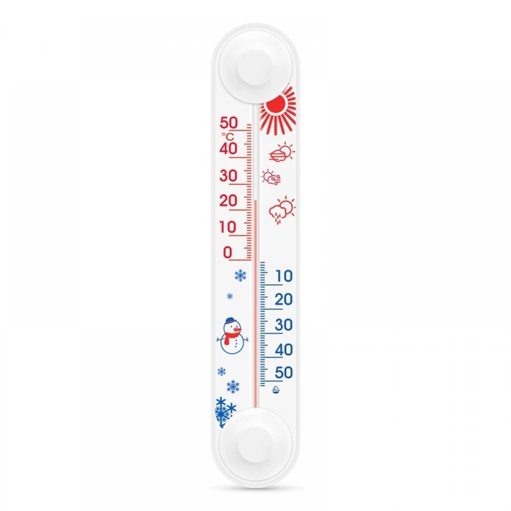 (E1) Термометр  "Сніговик" кульок зовнішній /150 +